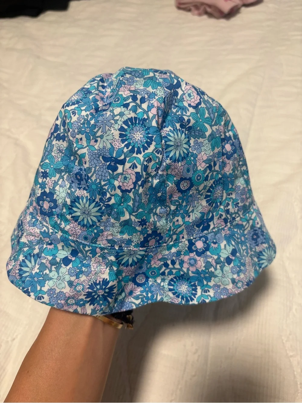 Jacadi Blue Floral Sun Hat
